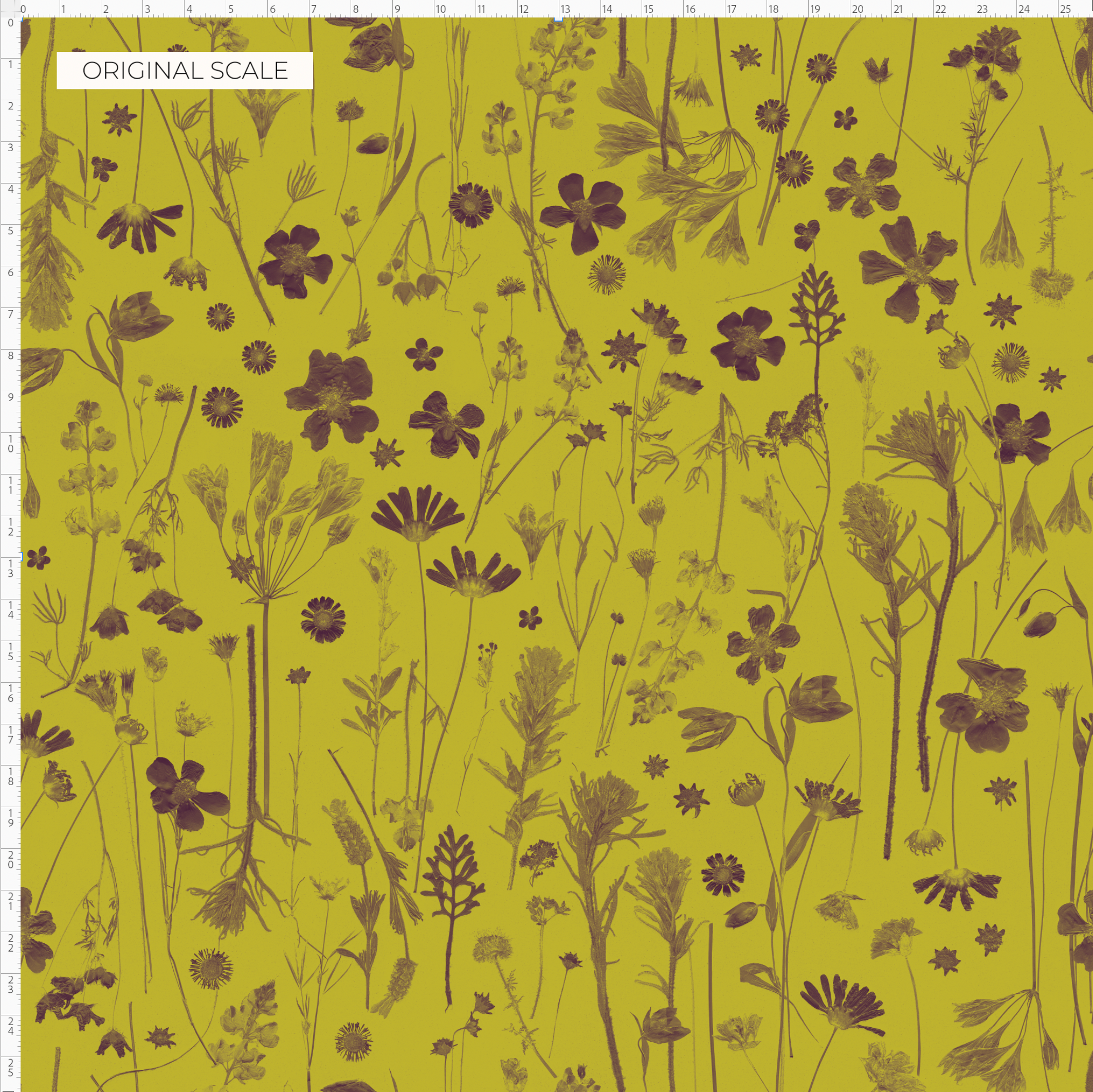 Farm Flowers Peridot Wallpaper