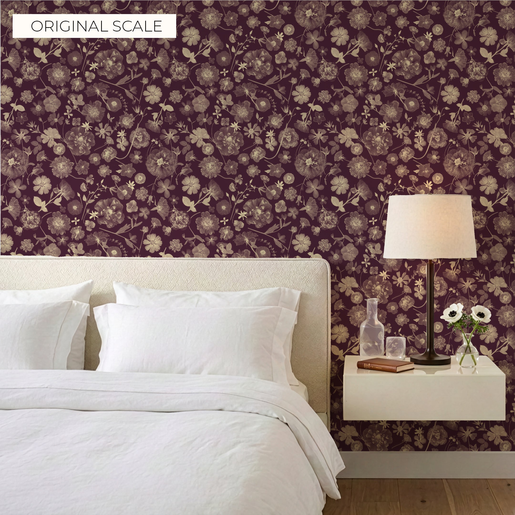 Garden Party Currant Wallpaper