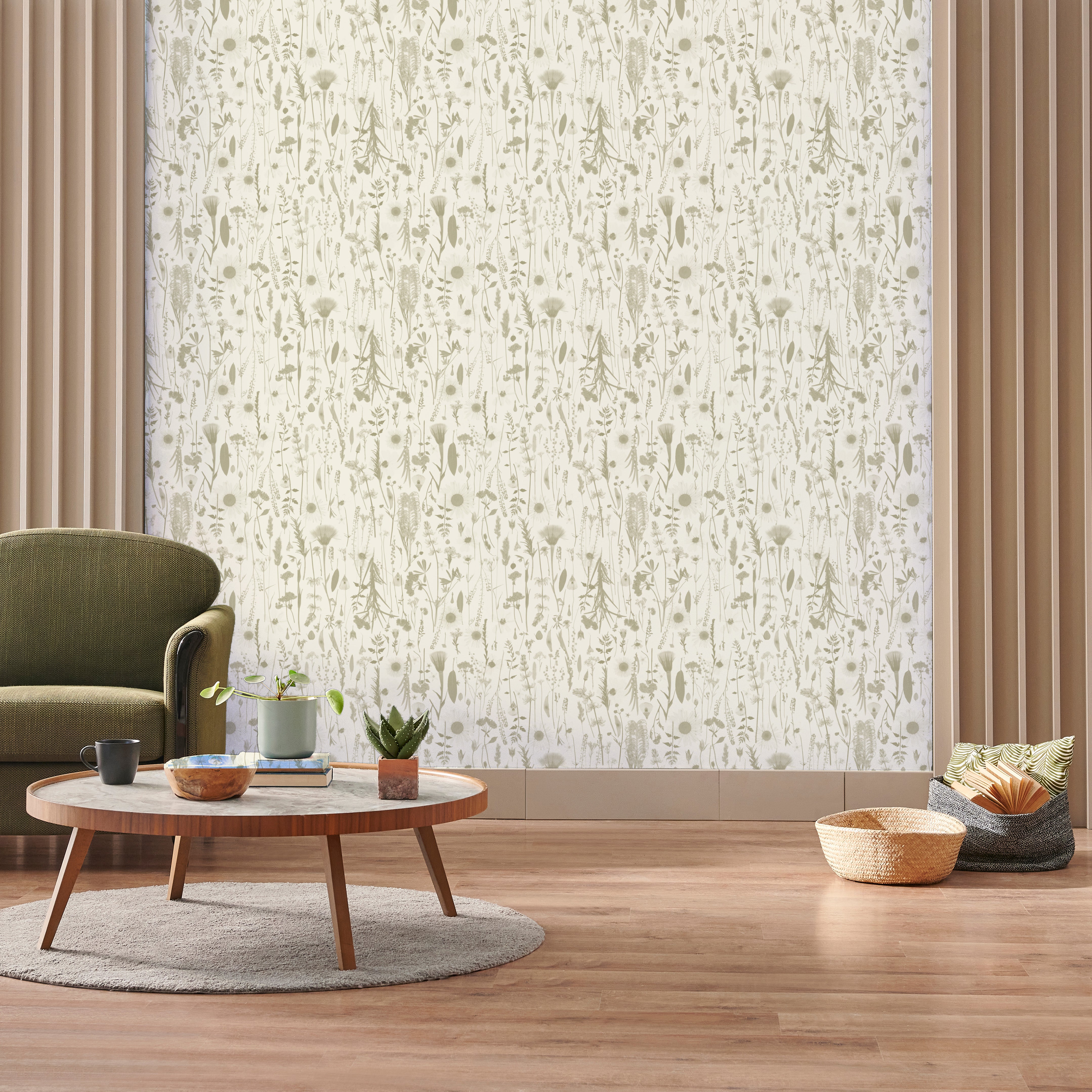 Golden Hour Pistachio Wallpaper