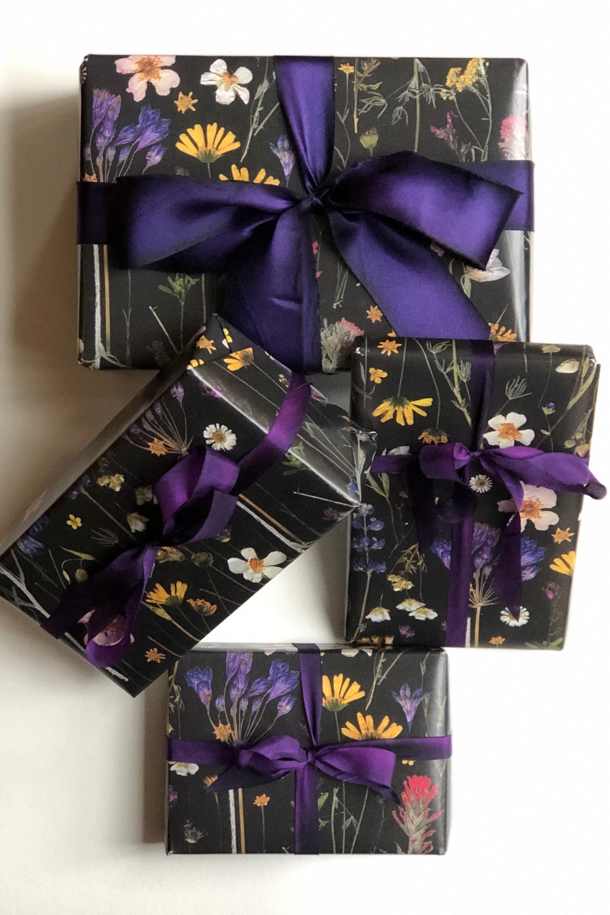 Pressed Flower Wrapping Paper