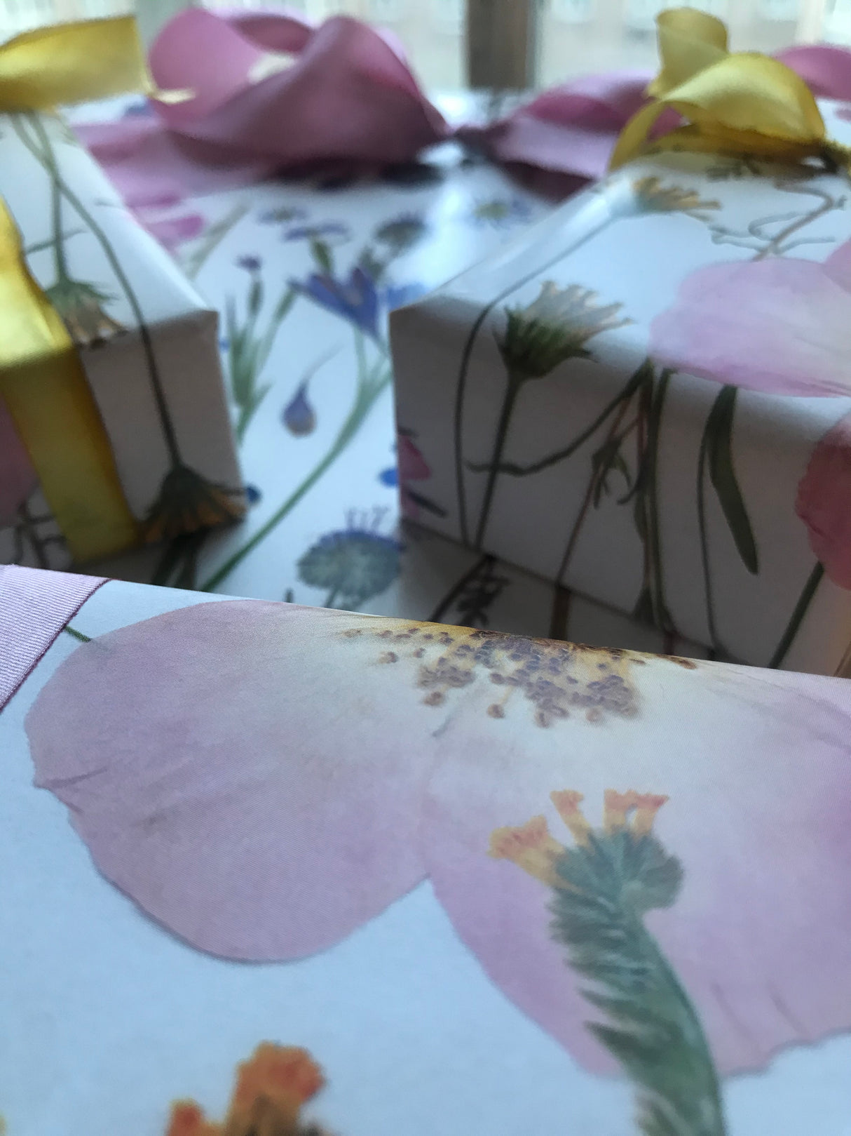 Pressed Flower Wrapping Paper