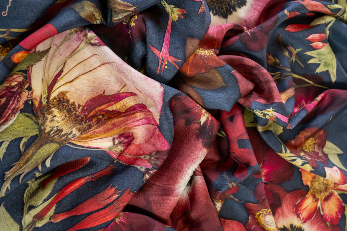 Jewels of the Garden Silk Scarf