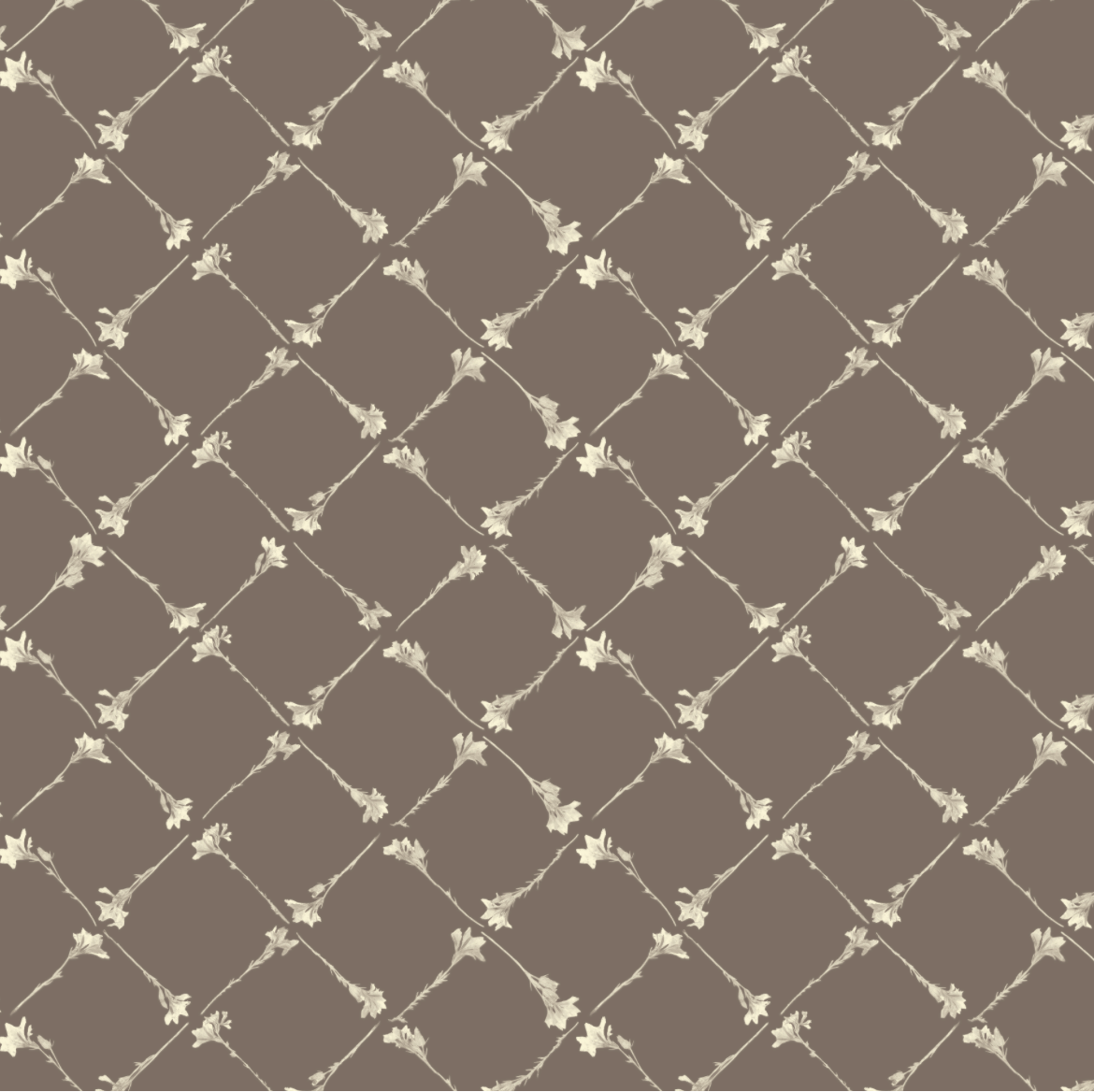 Lattice (L) Mocha Wallpaper