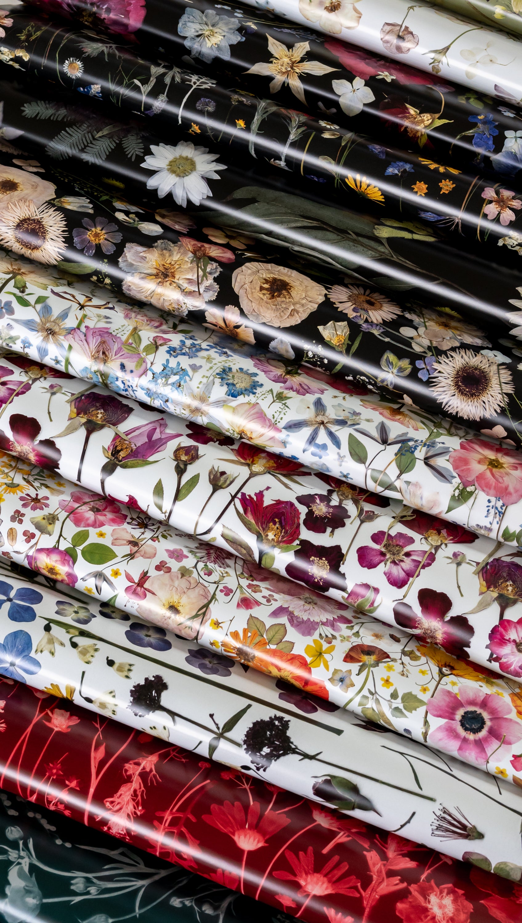 Pressed Flower Wrapping Paper