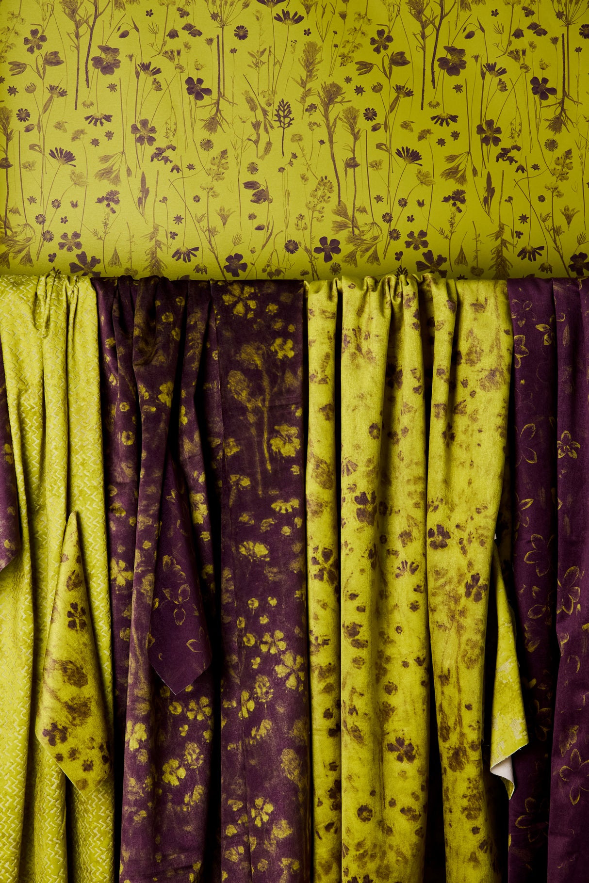 Chartreuse Tonal Textured Mohair