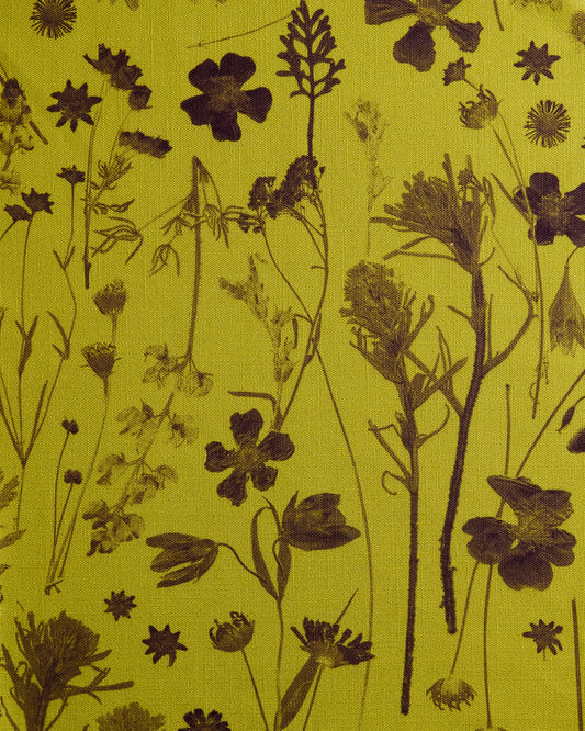 Farm Flowers Peridot Fabric