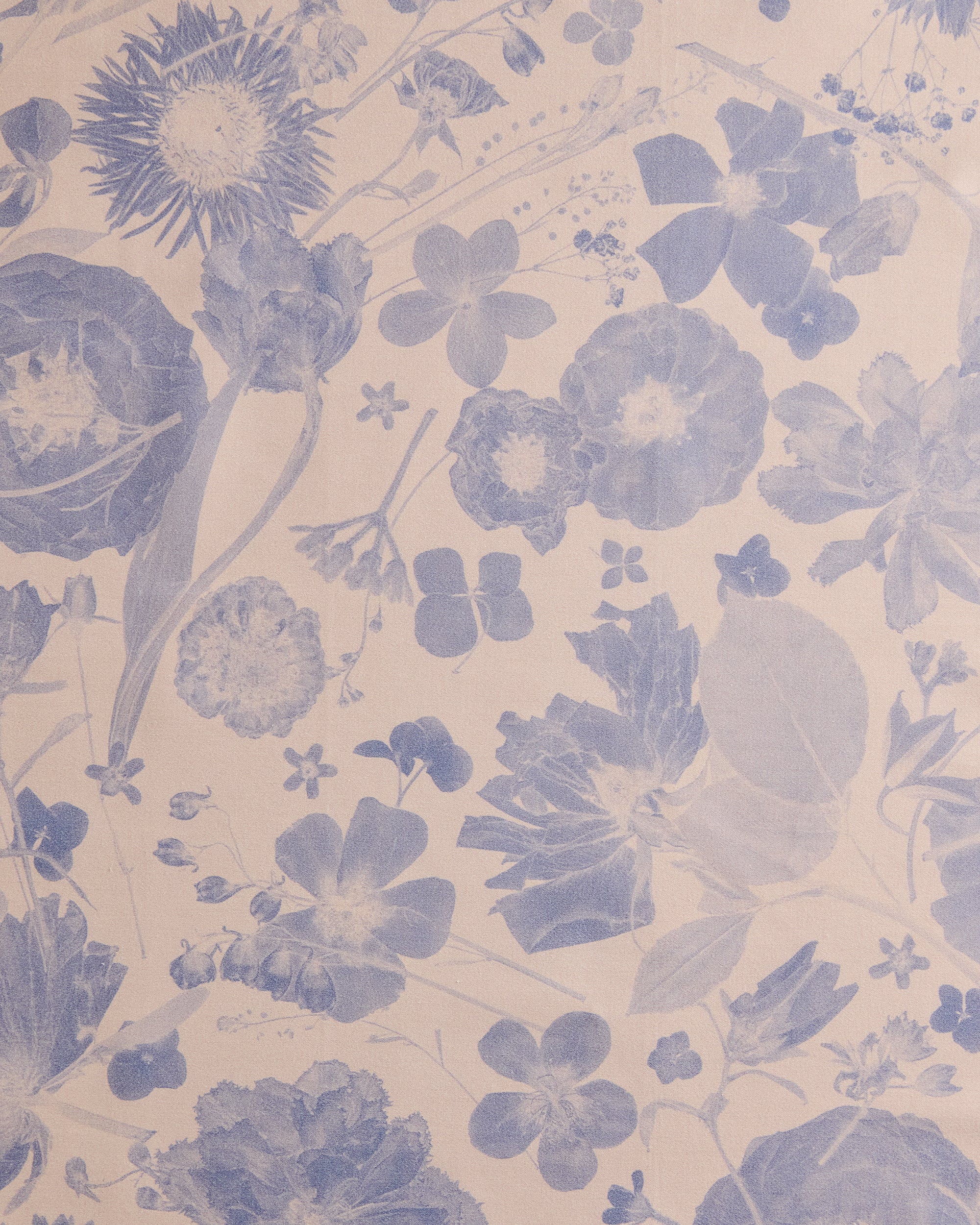 Petals in the Night Delft Fabric