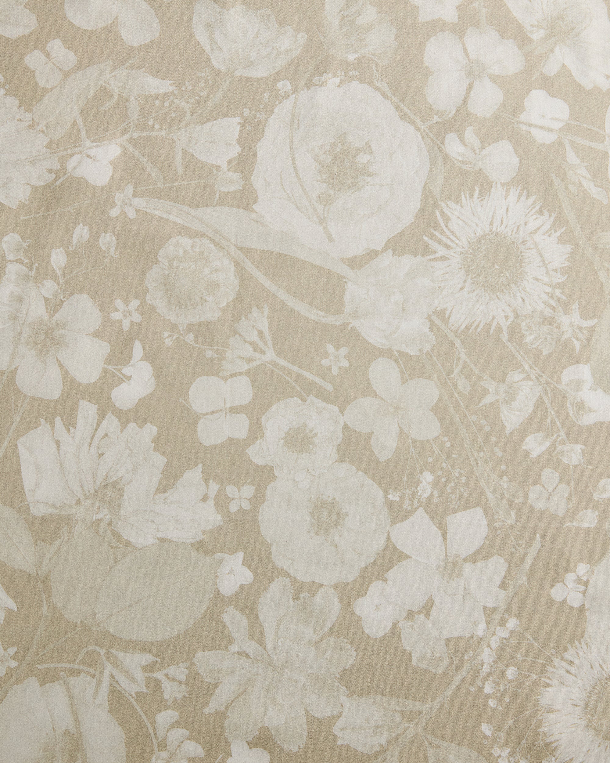 Petals in the Night Celadon Fabric