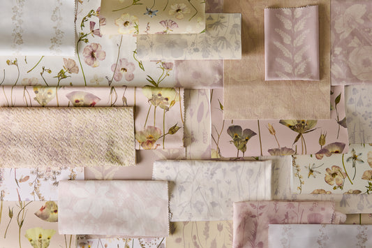 Among the Wildflowers Pearl Fabric