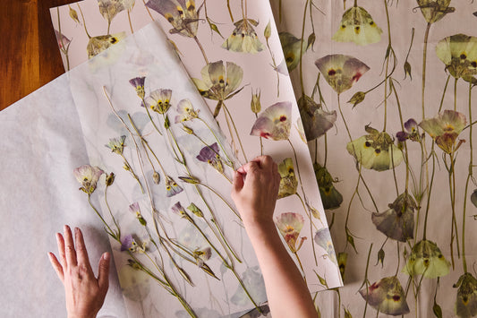 Butterfly Mariposa Lily Mallow Fabric