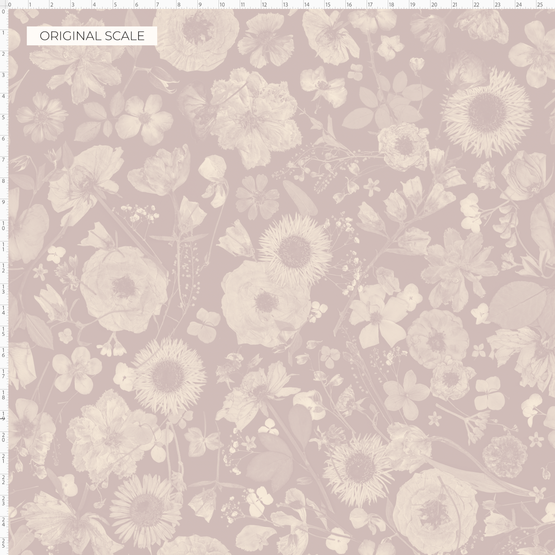 Petals in the Night Mauve Wallpaper