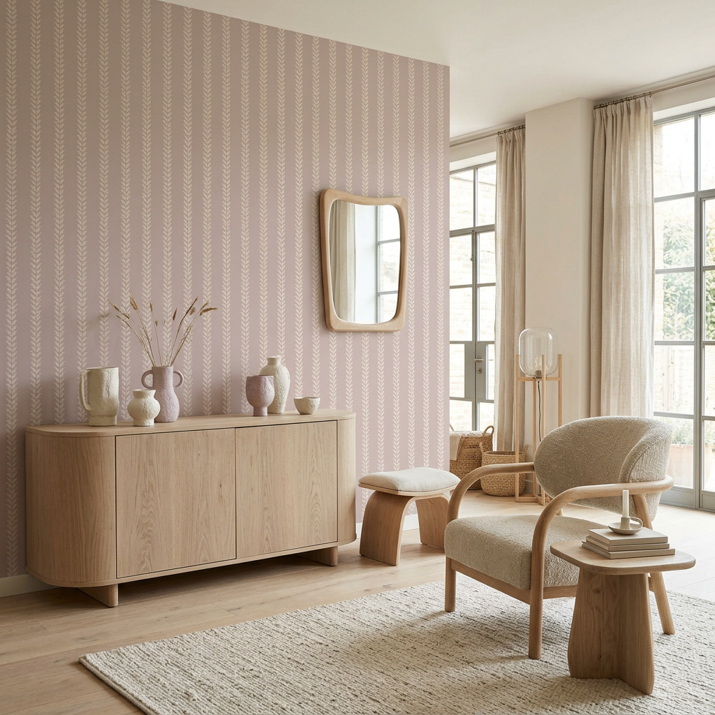Angel Wings Mauve Wallpaper