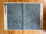 Blue patterned fabric 