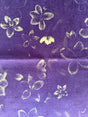 Floral pattern on a textured merlot fabric