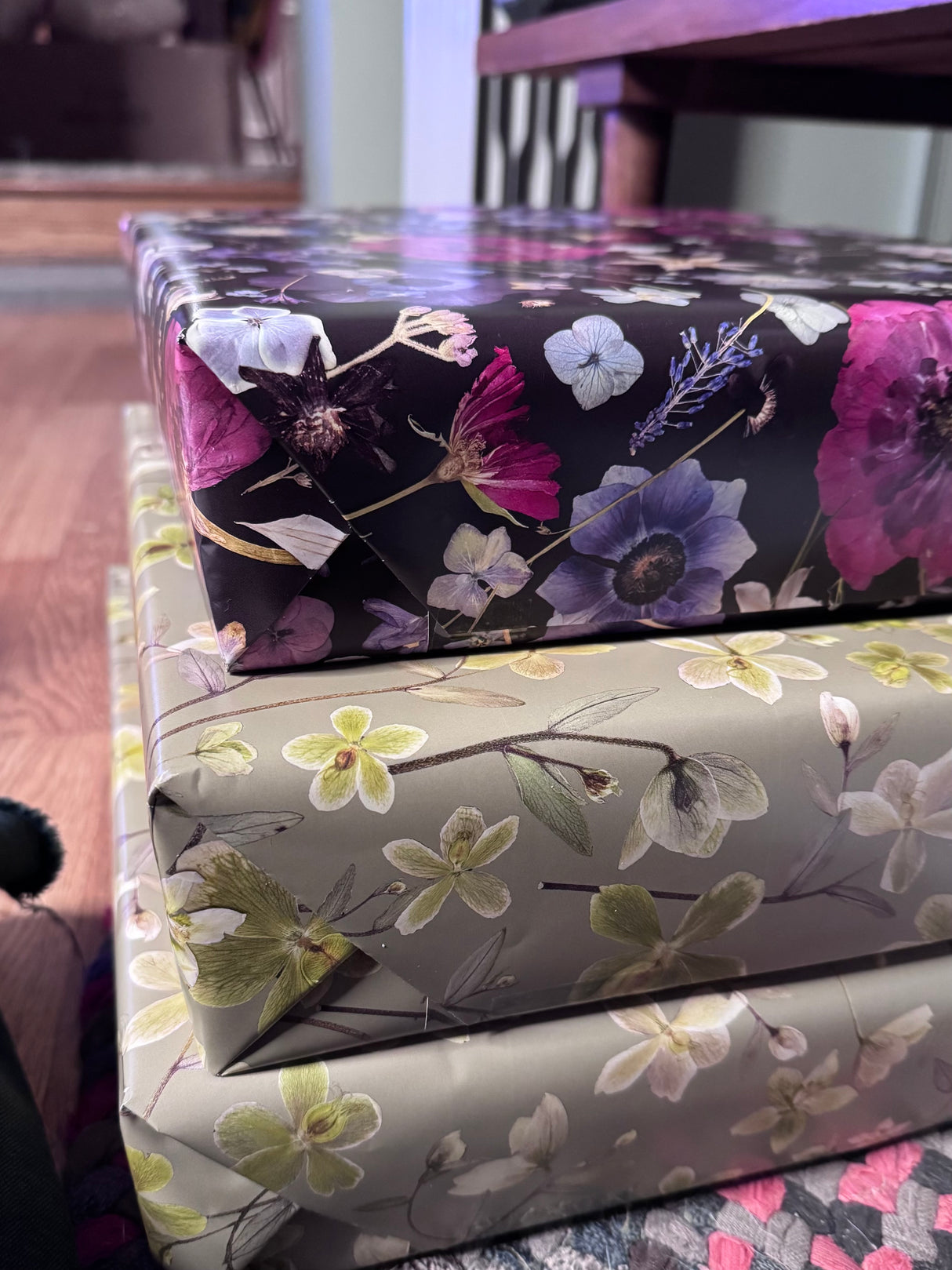 Pressed Flower Wrapping Paper