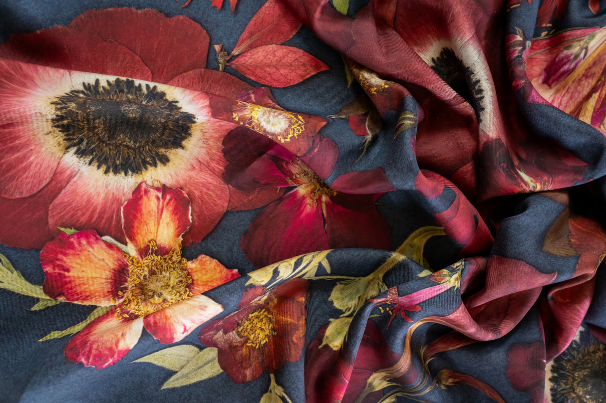 Jewels of the Garden Silk Scarf