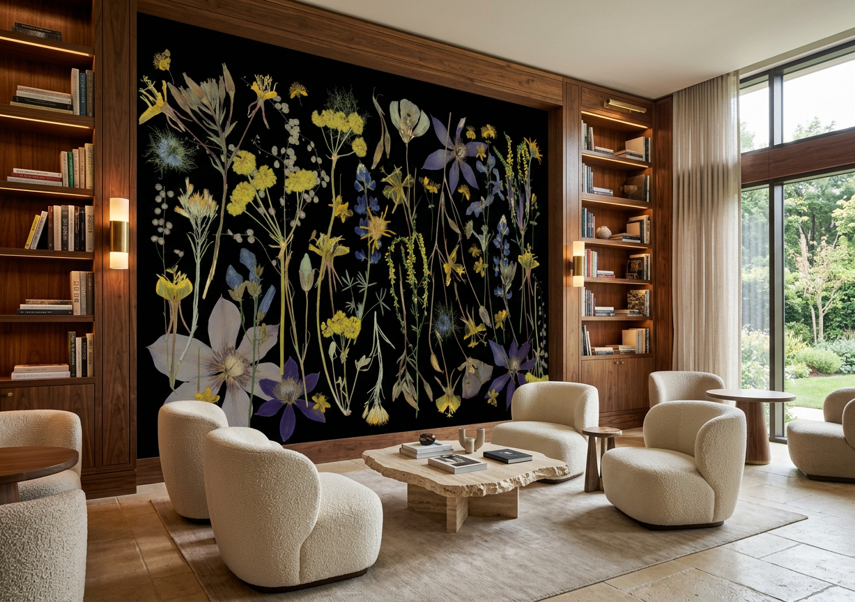 Night Meadow Wall Mural