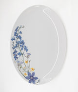 Pressed Flower Oval Platter