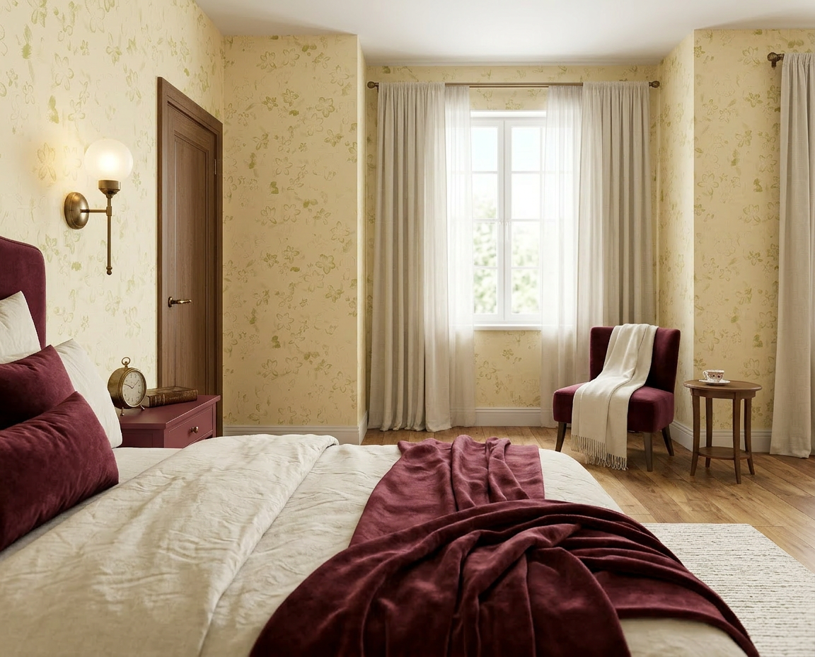 Hellebore Impression Sunlit Wallpaper