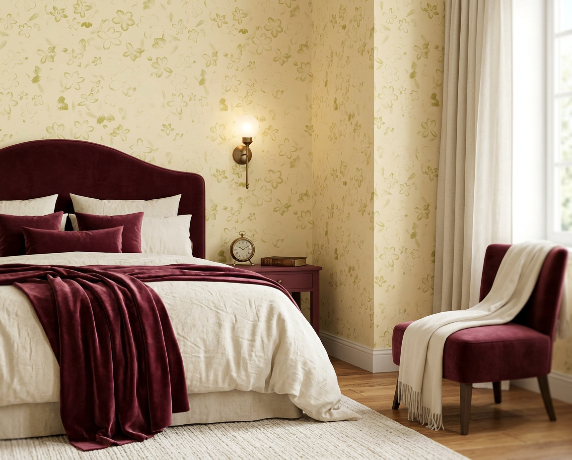 Hellebore Impression Sunlit Wallpaper