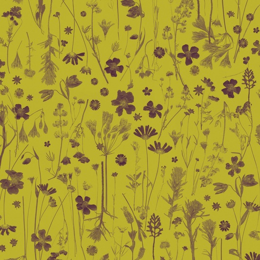 Farm Flowers Peridot Wallpaper