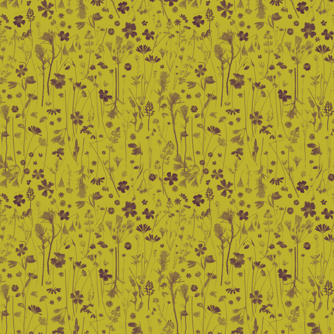 Farm Flowers Peridot Wallpaper