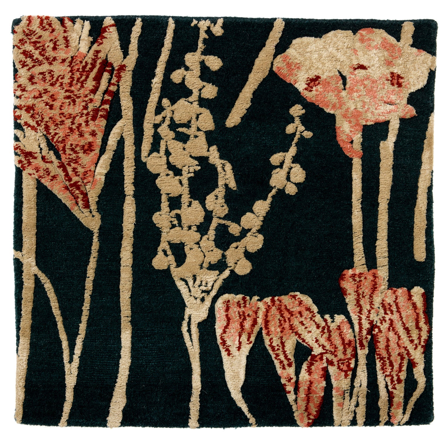 As Spring Fades Inkwell Coral Rug
