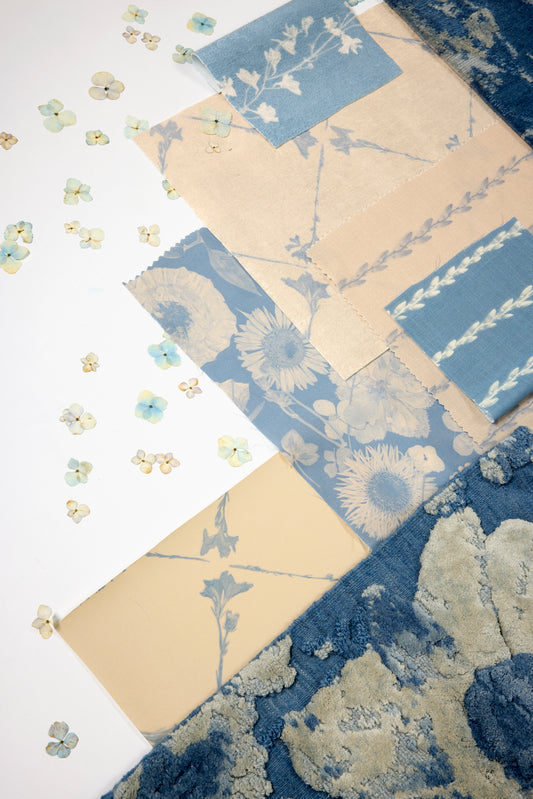 Climbing Larkspur Dusk Fabric