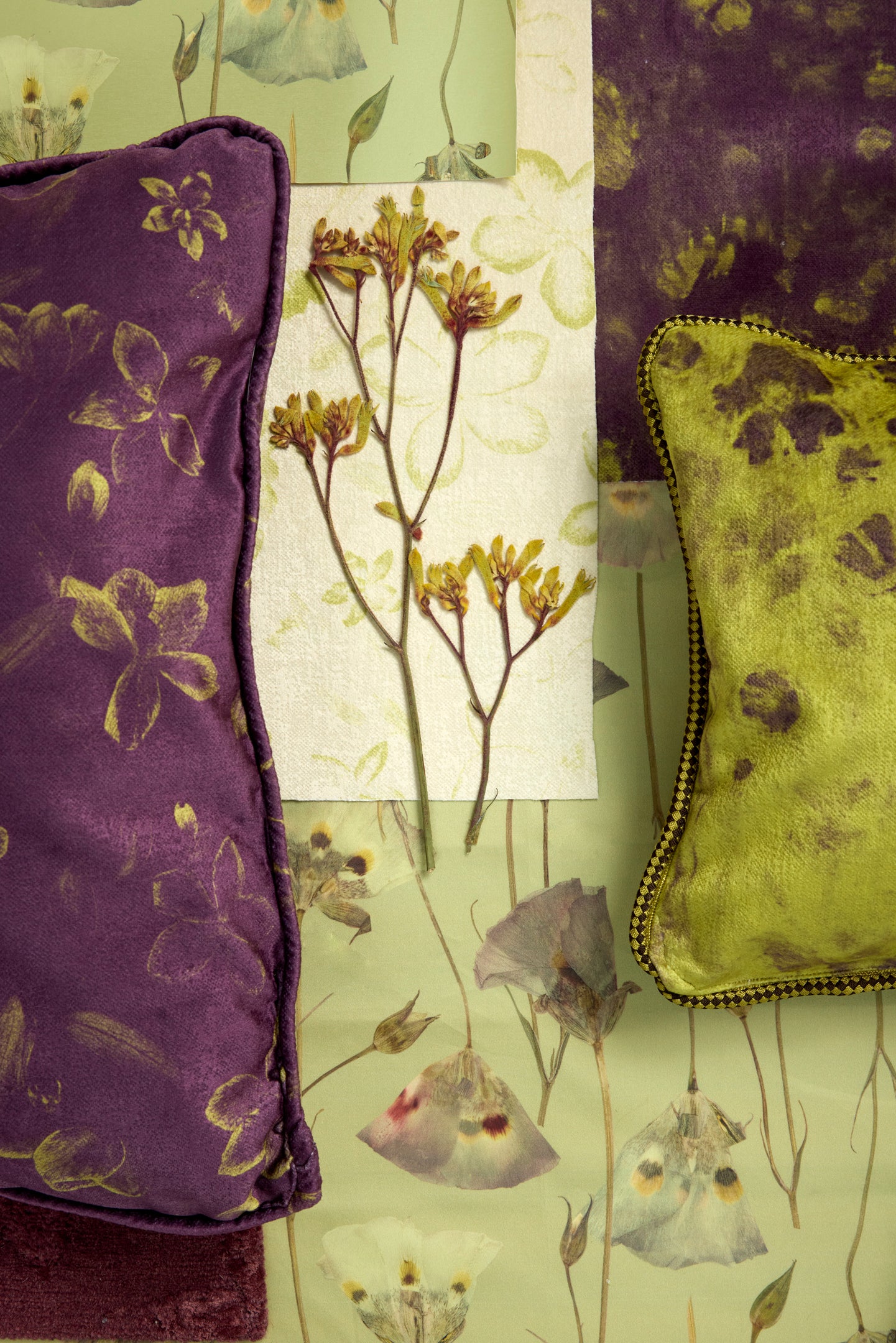 As Spring Fades Oxblood Citron Rug