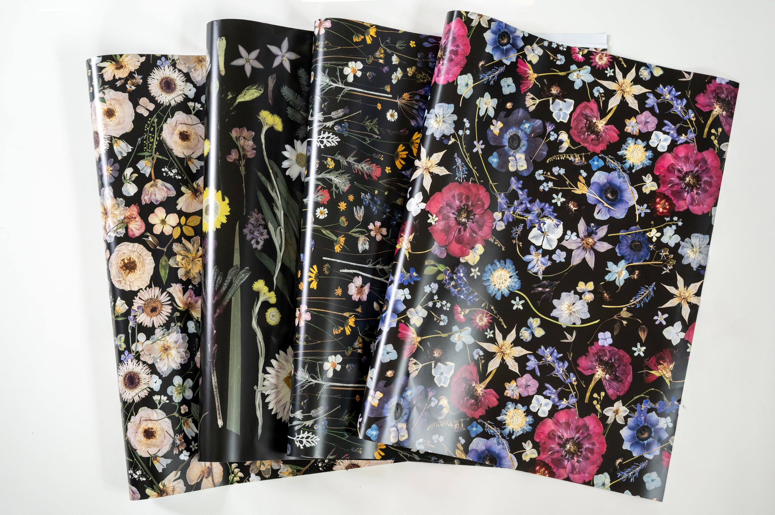 Pressed Flower Wrapping Paper