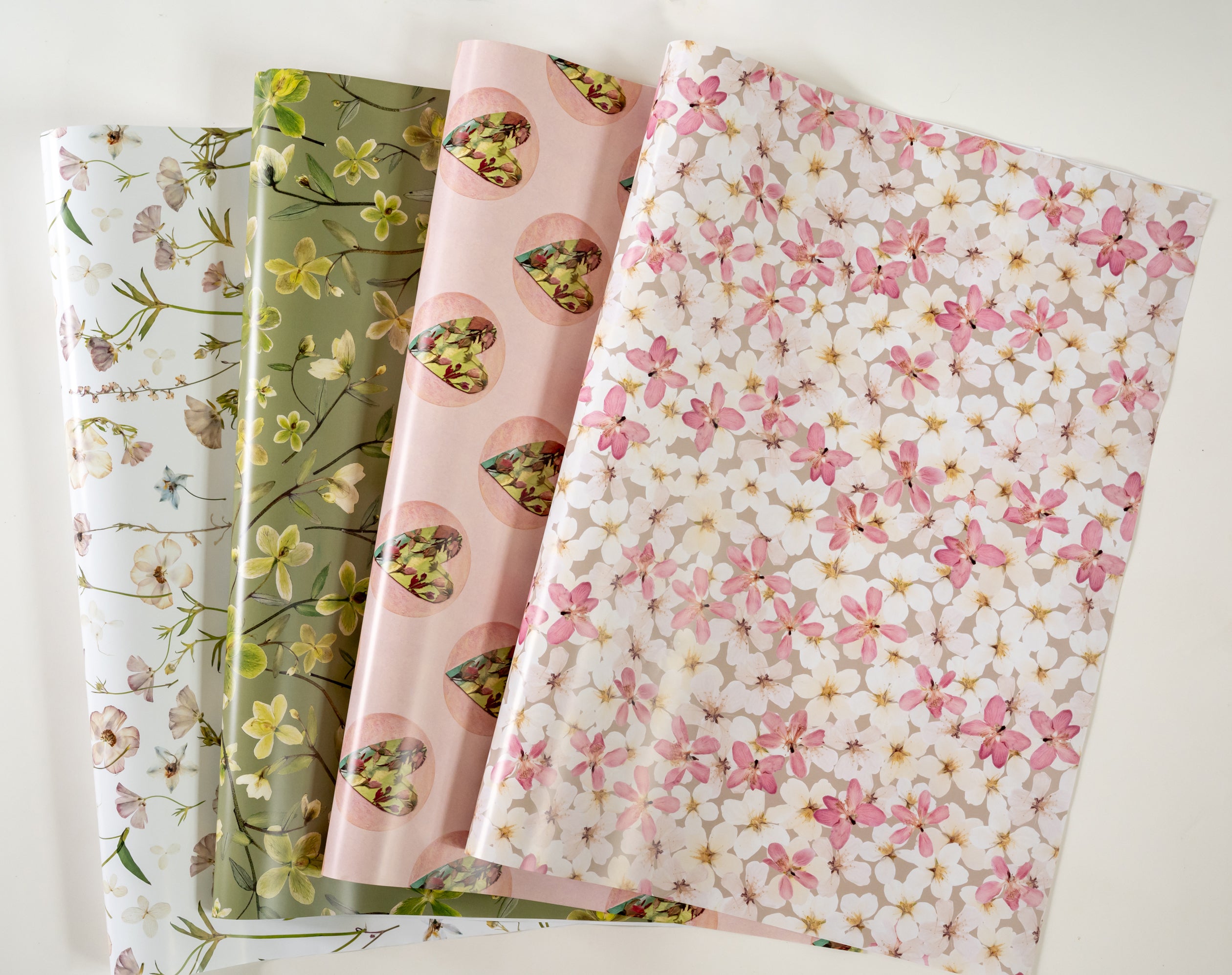 Pressed Flower Wrapping Paper