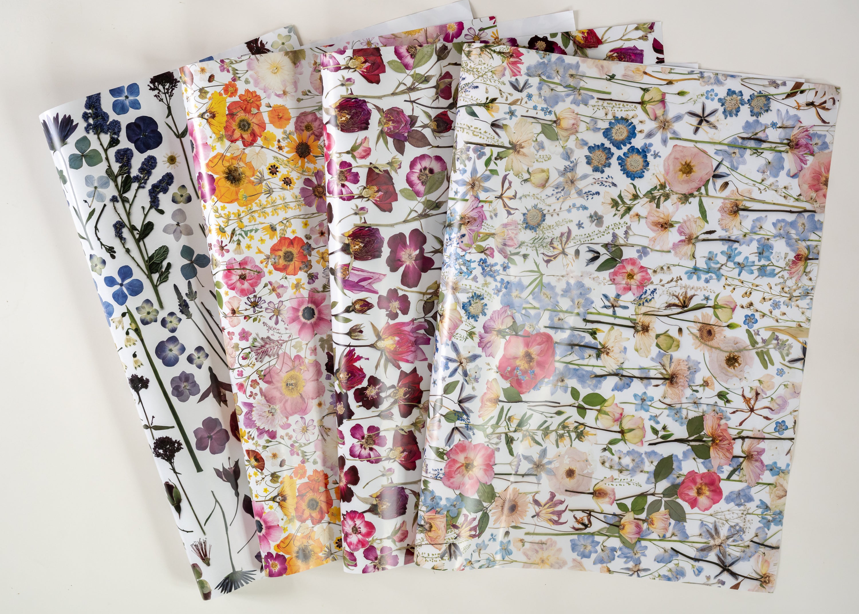 Pressed Flower Wrapping Paper