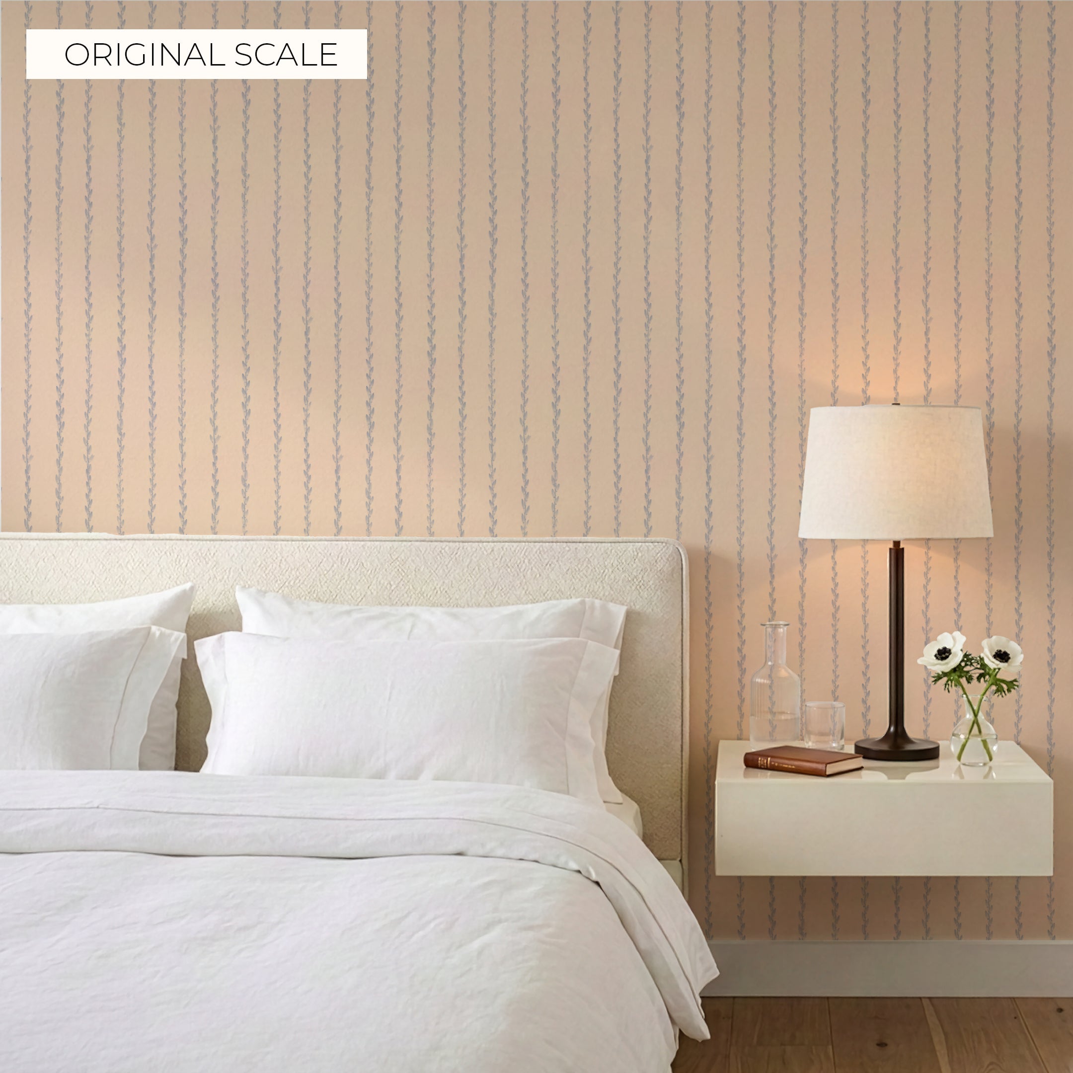 Zipper Stripe Delft Wallpaper