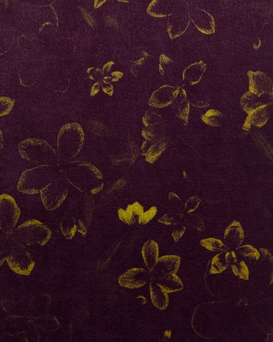Hellebore Impression Mulberry Fabric