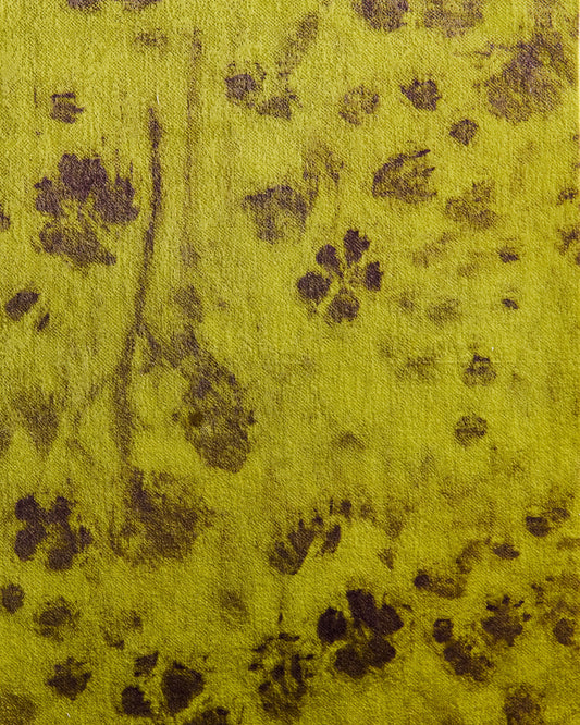 Farm Flowers Impression Peridot Fabric